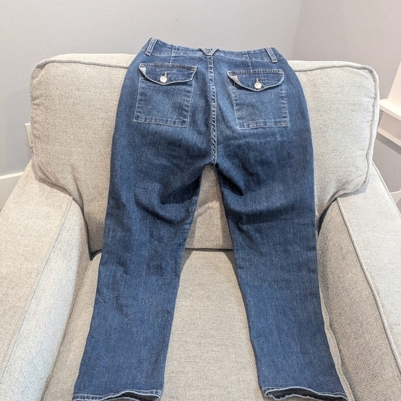 Veronica Beard Arya Cargo Straight Cropped Jeans - Picture 5 of 6